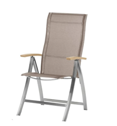 4SEASONS - Chaise ajustable - Mocca et Teak