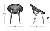VINCENT SHEPPARD Roxy-Dining chair black/black