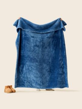 PLAIDS COCOONING - Plaid Classique Bleu