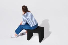 FATBOY - Recycled concrete seat - Black
